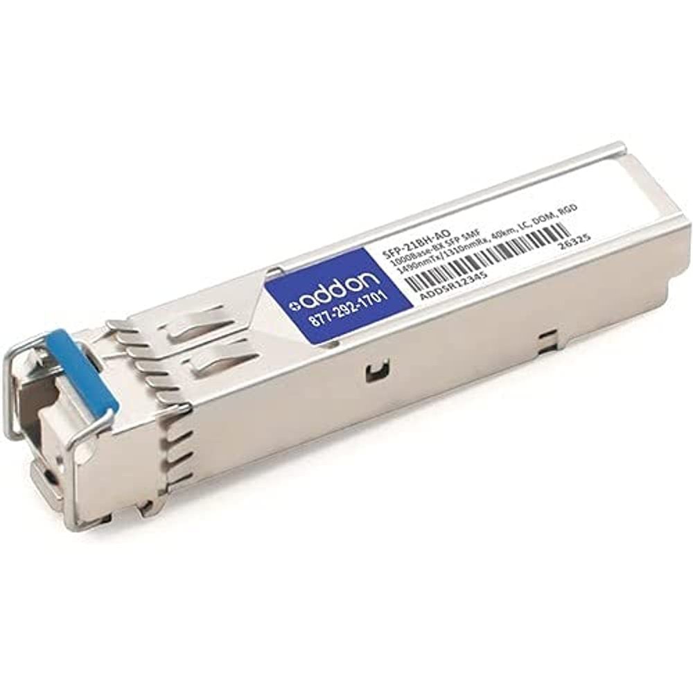 AddOn Rad SFP Module - for Data Networking, Optical Network - 1 LC 1000Base-BX Network - Optical Fiber - Single-Mode - Gigabit Ethernet - 1000Base-BX - Hot-swappable - TAA Compliant - TAA Compliance