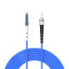 150Meters, LC to ST, Armored Single Mode Simplex Fiber Optic Cables LC-ST Patch Cord Jumper SM SX 492FT Blue view 1
