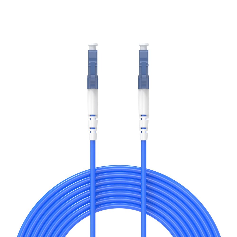 10Meters, LC to LC, Armored Single Mode Simplex Fiber Optic Cables LC-LC Patch Cord Jumper SM SX 32FT Blue