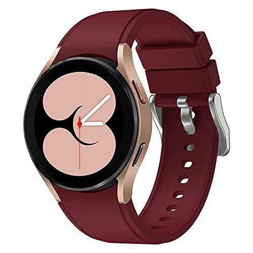 Senter for Watch Bands for Samsung Galaxy Watch 4 and Galaxy Watch 4 Classic Bands,Soft Silicone Sport Replacement Band for Samsung Galaxy Watch 4/Classic Smart Watch