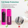 (3Pack) Hilangsan Protective Remote Cover, Streaming Stick TV 4K Cover,Remote Case for TV Stick (3rd Gen) [2021 Release],Light Weight Shockproof Remote Case(Glow Green & Blue,Rose Red Not Glow) view 4