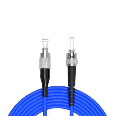 100Meters, FC to ST, Armored Single Mode Simplex Fiber Optic Cables FC-ST Patch Cord Jumper SM SX 328FT Blue