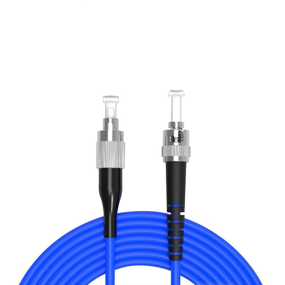100Meters, FC to ST, Armored Single Mode Simplex Fiber Optic Cables FC-ST Patch Cord Jumper SM SX 328FT Blue