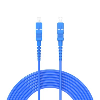 100Meters, SC to SC, Armored Single Mode Simplex Fiber Optic Cables SC-SC Patch Cord Jumper SM SX 328FT Blue