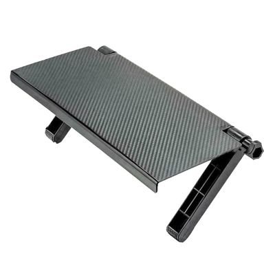 1PC Adjustable TV-Screen Top Storage Shelf Rack, Computer Monitor Desktop Stand TMP1105 (Color : Straight Black)