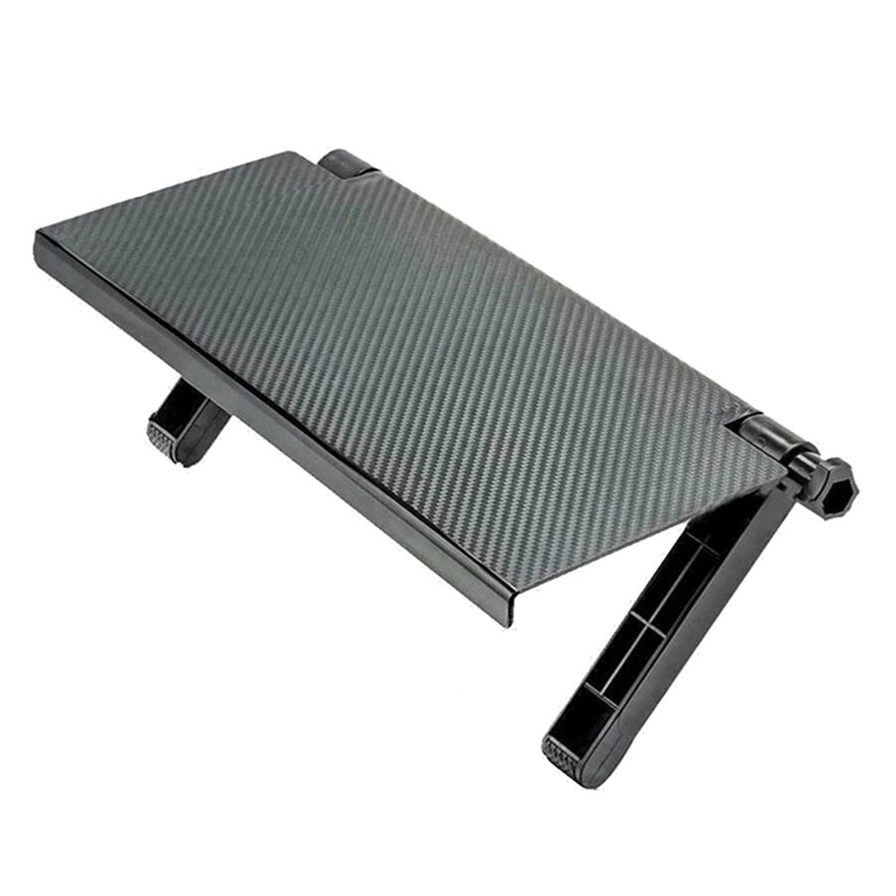 1PC Adjustable TV-Screen Top Storage Shelf Rack, Computer Monitor Desktop Stand TMP1105 (Color : Straight Black)