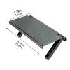 1PC Adjustable TV-Screen Top Storage Shelf Rack, Computer Monitor Desktop Stand TMP1105 (Color : Straight Black) view 3