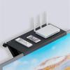 1PC Adjustable TV-Screen Top Storage Shelf Rack, Computer Monitor Desktop Stand TMP1105 (Color : Straight Black) view 4