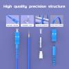 150Meters, SC to FC, Armored Single Mode Simplex Fiber Optic Cables SC-FC Patch Cord Jumper SM SX 492FT Blue view 2