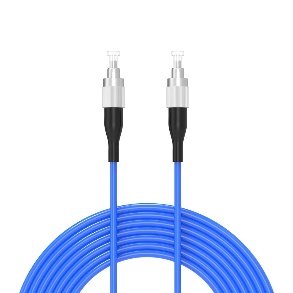 10Meters, FC to FC, Armored Single Mode Simplex Fiber Optic Cables FC-FC Patch Cord Jumper SM SX 32FT Blue