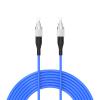 10Meters, FC to FC, Armored Single Mode Simplex Fiber Optic Cables FC-FC Patch Cord Jumper SM SX 32FT Blue view 1