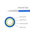 30Meters, SC to ST, Armored Single Mode Simplex Fiber Optic Cables SC-ST Patch Cord Jumper SM SX 98.4FT Blue view 3