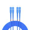 100Meters, SC to SC, Armored Single Mode Duplex Fiber Optic Cables SC-SC Patch Cord Jumper SM SX 328FT Blue view 1