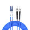 Buacoz 40Meters, LC to ST, Armored Single Mode Duplex Fiber Optic Cables LC-ST Patch Cord Jumper SM SX 132FT Blue view 1