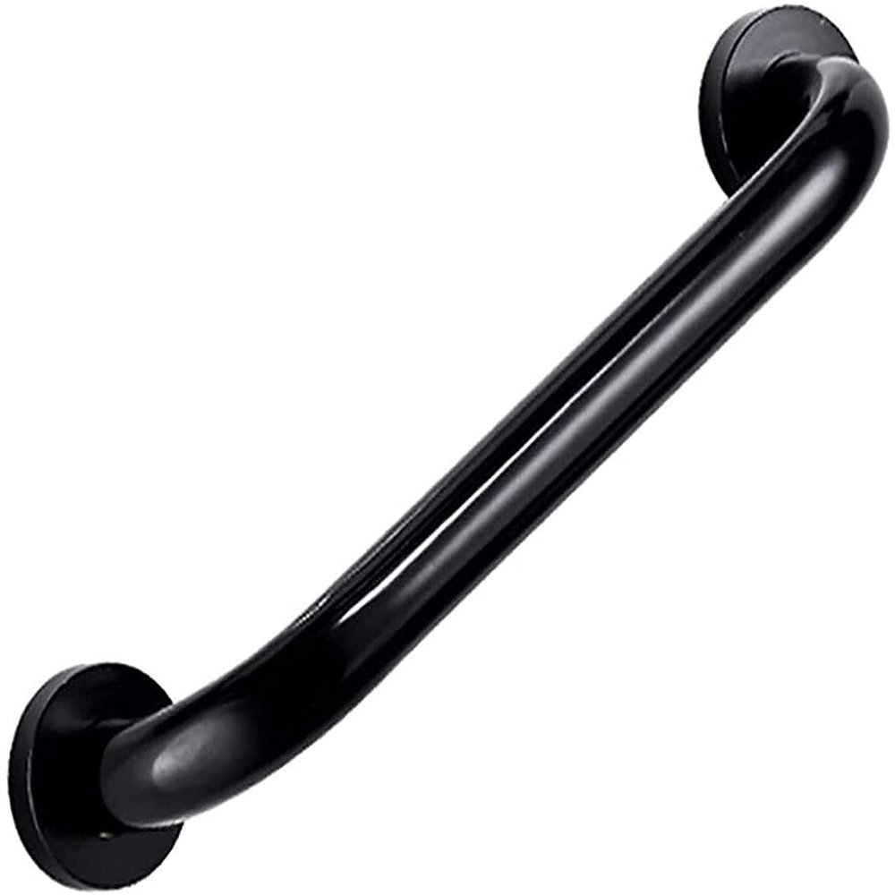 Anti Slip Shower Grab Bar Handle, Bathroom Grab Bar, Aluminum Handrails, Elderly Disabled Pregnant Women, Safety Slip Resistant, Bathtub, Toilet, Bathroom, Kitchen (Color : Black, Size : 30cm)