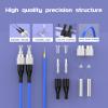 100Meters, FC to FC, Armored Single Mode Duplex Fiber Optic Cables FC-FC Patch Cord Jumper SM SX 328FT Blue view 2