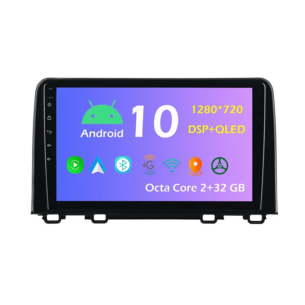 10.1'' Android 10.0 Car Radio Stereo Fit for Honda CRV 2017 18 19 20 Head Unit GPS Navigation Carplay 4G WiFi Bluetooth