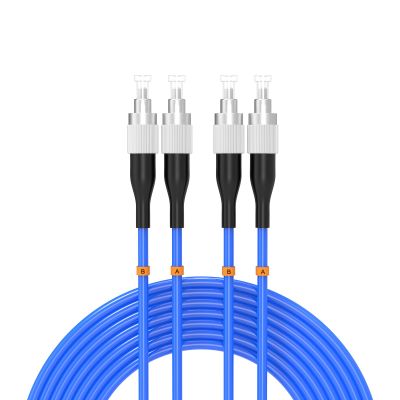 10Meters, FC to FC, Armored Single Mode Duplex Fiber Optic Cables FC-FC Patch Cord Jumper SM SX 32FT Blue