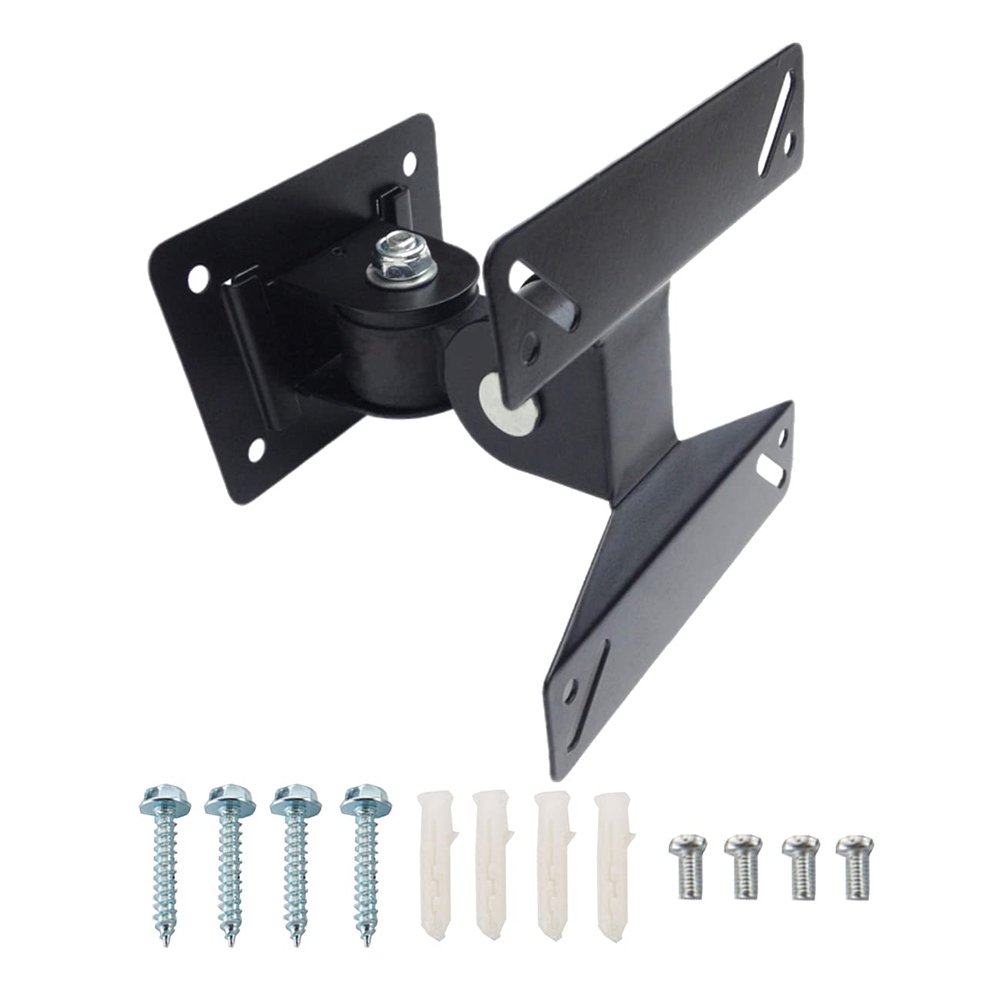 Wall Mount TV Monitor Bracket with Tilts and Extends for Most 14-27 Inch LED LCD OLED Screens,75 100 VESA Compatible,Max 40lb Capacity (14''-24'')