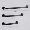 Anti Slip Shower Grab Bar Handle, Bathroom Grab Bar, Aluminum Handrails, Elderly Disabled Pregnant Women, Safety Slip Resistant, Bathtub, Toilet, Bathroom, Kitchen (Color : Black, Size : 50cm) view 2