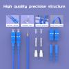 100Meters, SC to FC, Armored Single Mode Duplex Fiber Optic Cables SC-FC Patch Cord Jumper SM SX 328FT Blue view 2