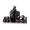 beFree Sound 5.1 Channel Bluetooth Surround Sound Speaker System- Red view 1