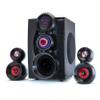 beFree Sound 5.1 Channel Bluetooth Surround Sound Speaker System- Red view 2