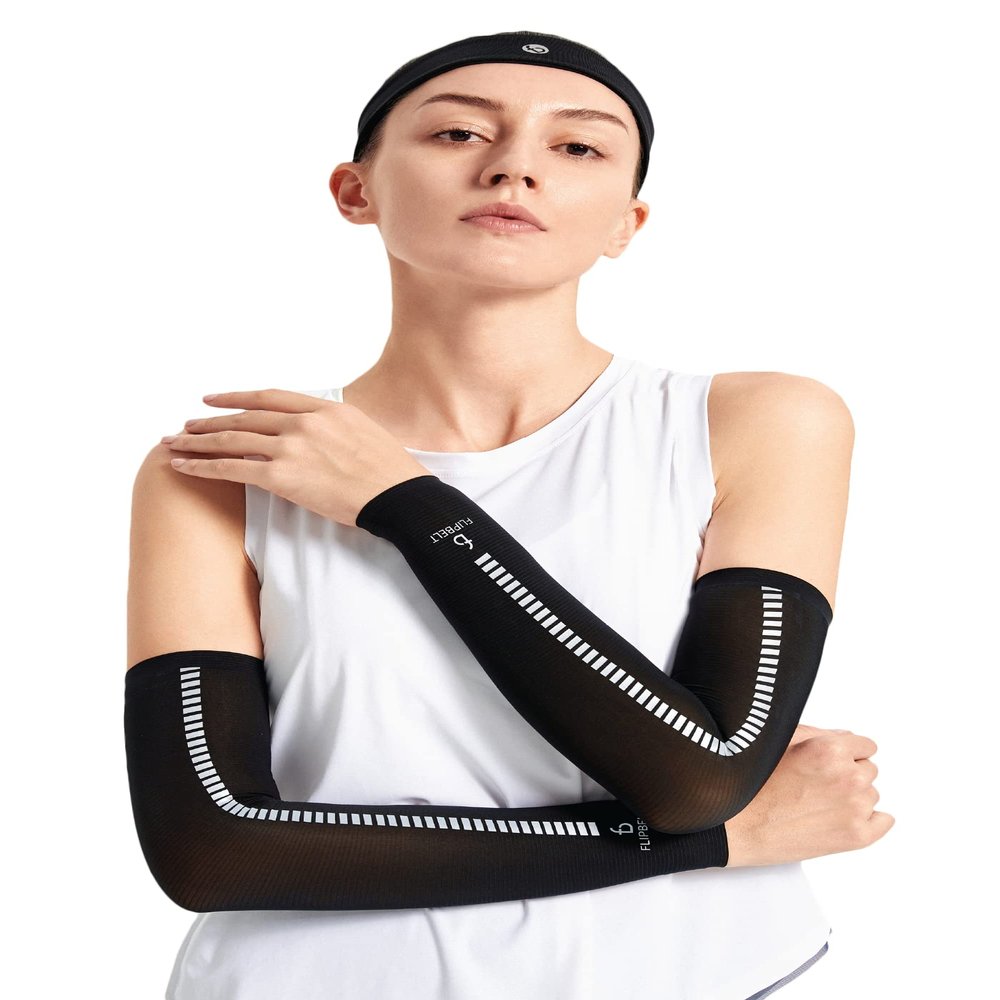 FlipBelt Arm Sleeves for Women and Men USA Company | UV Protection Elbow Brace for Women and Men | Cooling Arm Sleeves