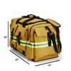 LINE2design Elite Firefighter Gear Bag - Fireman Premium Rescue Turnout Fire Gear Bag with Shoulder Strap - Yellow view 2