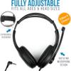 Barks Classroom Headphones With Microphone (10 Pack) - On-Ear Bulk Headphones With Microphone: Best for Students K-12 Schools (Rotating Boom Mic, Good Recording Quality, Durable Design, Easy-to-Clean) view 4