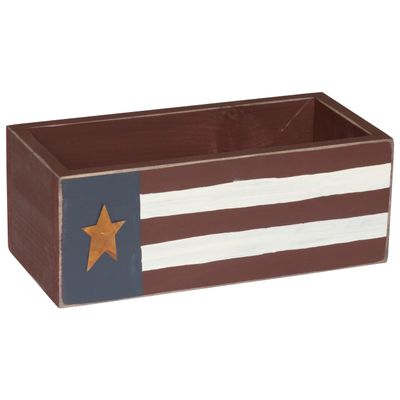 Furniture Barn USA Farmhouse Patriotic Tool Box
