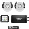 2pc 48W RGB Underwater Light Kit Smartphone App for Boat Marine Wake Transom Light view 1