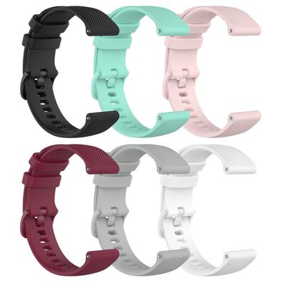 6Pack Bands Compatible with Popglory P22 Watch Replacement Soft Durable Silicone Quick Release Watch Band Strap Breathable Wristband for Donerton/itouch air 3/FirYawee/Virmee VT3 Smartwatch