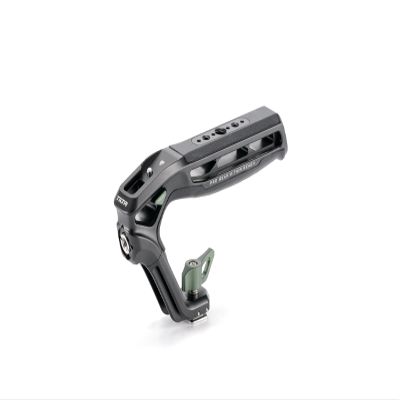 Tilta Xeno Top Handle for Filmmakers & Cameras - Black | Aluminum Alloy and Silicone Build | 1/4-20 and 3/8-16 Threads w/Locating Points | Safety Release Pin | Comfortable Handling (Cold Shoe)
