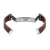 TryBest Watch Bands Compatible with Fitbit Luxe,Fashion Lightweight Metal+Leather Strap Bands Retro Replacement Accessories Bands Adjustable 6.2-7.8 inch for Women Men - Brown view 3