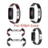 TryBest Watch Bands Compatible with Fitbit Luxe,Fashion Lightweight Metal+Leather Strap Bands Retro Replacement Accessories Bands Adjustable 6.2-7.8 inch for Women Men - Brown view 4