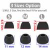 6 Pairs Replacement Silicone Ear Tips Compatible with Beats Studio Buds + / Fit Pro, S/M/L 3 Size Earbuds Eartips Flexible Rubber Gel Cover Skin Accessories for Beat Studio Buds - Silicone Black view 4