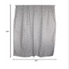 lovemyfabric Cotton Animal Paw Prints Decorative Curtain Panel 58" Wide Home Window Dcor Bedroom Kitchen Classroom Rv Cabin Hotel Window Treatment (36" Tall, Tiny Paw Black on White) view 4