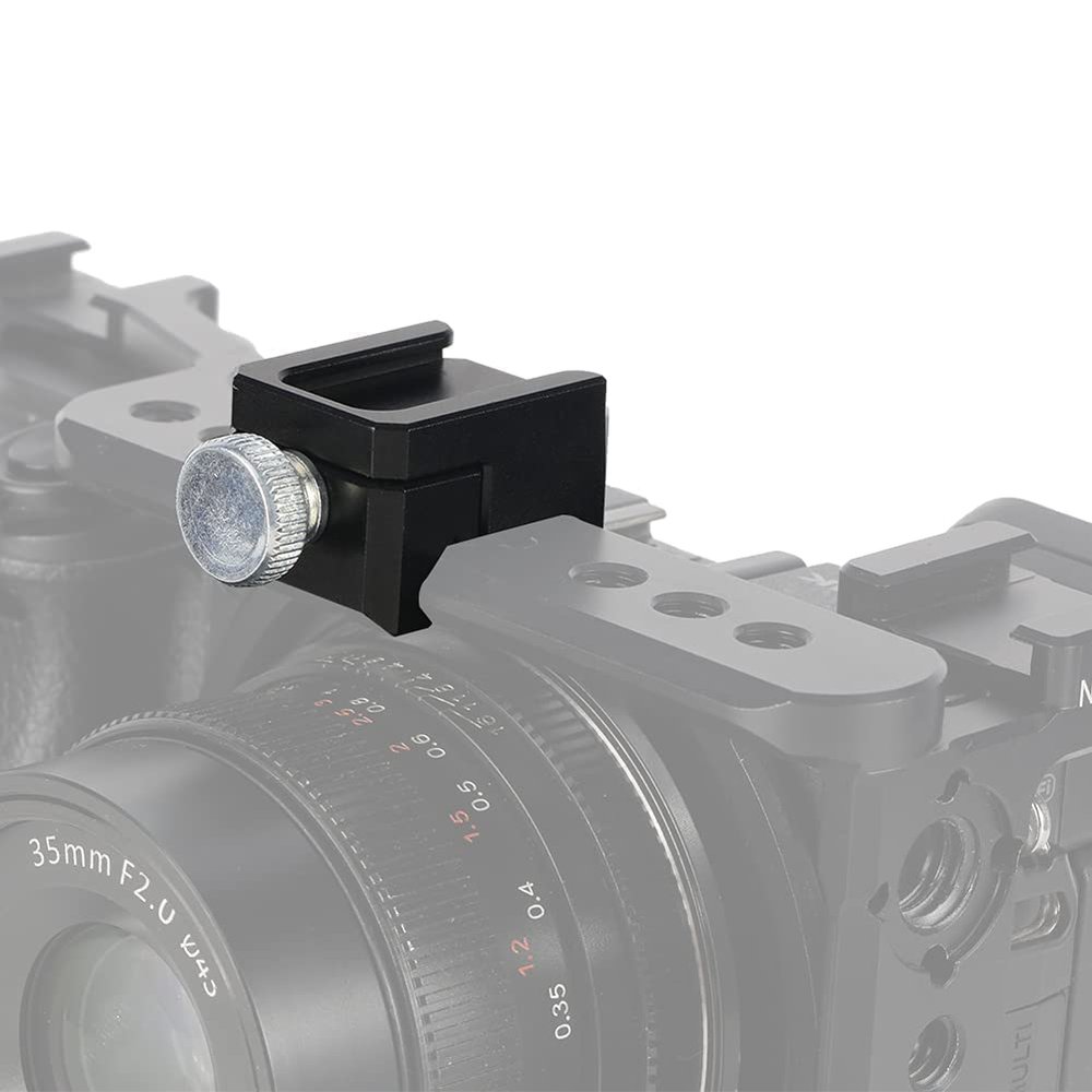 NICEYRIG Quick Release NATO Clamp to Cold Shoe Mount for Flash Light Microphone Camera Cage Rig - 471