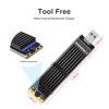ANYOYO NVME to USB 3.1/3.2 Gen 2 Adapter Adapter 10 Gbps Converter Reader Compatible with M.2 NVMe/SATA(NGFF) SSD Based M Key and B+M Key Support 2242 2260 2280 Size SSD view 4