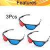 Juvielich 3PCS Ergonomic Red-Blue 3D Glasses Folding Design 3D Movie Game Glasses 3D Style Glasses for 3D Movies Games view 4