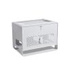 YRHH Router Storage Box, Cable Management Box, Cable Cord Organizer Hiding Box, Set-top Box Rack, Desktop Double-Layer Hollow Heat Dissipation Cable Management Box,Large Storage Holder Desk-Grey view 1