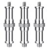 NEEWER Pack of 3 Standard 1/4 to 3/8 Inch Metal Converter Thread Adapter Spigot Stud for Studio Light Stand, Hotshoe/Coldshoe Adapter, Ball Head, Wireless Flash Receiver, Trigger - ST23 view 1