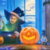Maedack Halloween Pumpkin Lights - Halloween Pumpkin Lanterns Simulated Luminous Pumpkin Lamp for Halloween Decoration 8.66x7.87Inch view 2