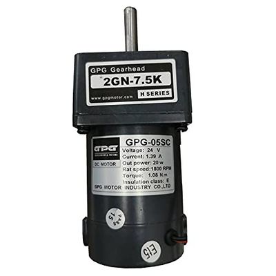 Davitu AC Motor - GPG12V/24V 20W DC Motor GPG-05SC and Gear Head 2GN-7.5K - (Speed: GPG-05SC 2GN-7.5K)