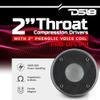DS18 PRO-DPL1PH 2" Bolt On Throat Compression Horn Driver with 2" Phenolic Voice Coil 640 Watts Peak Power 8 ohm 109dB Pro Car Audio - High Efficiency - Single view 2