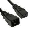 MyCableMart 6ft Computer Power Cord (NEMA C19 to C20 Plug) 14AWG, Black view 1