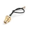 Bettomshin 1Pcs 0.15m IPEX Extension Cable, IPEX 1.0 to SMA Black Female Pigtail Cable for Xbox WiFi Adapter FPV Antenna view 1