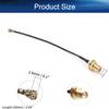 Bettomshin 1Pcs 0.15m IPEX Extension Cable, IPEX 1.0 to SMA Black Female Pigtail Cable for Xbox WiFi Adapter FPV Antenna view 2