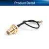 Bettomshin 1Pcs 0.15m IPEX Extension Cable, IPEX 1.0 to SMA Black Female Pigtail Cable for Xbox WiFi Adapter FPV Antenna view 3